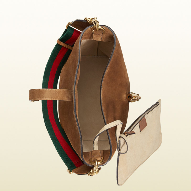 Gucci jackie soft leather bucket bag