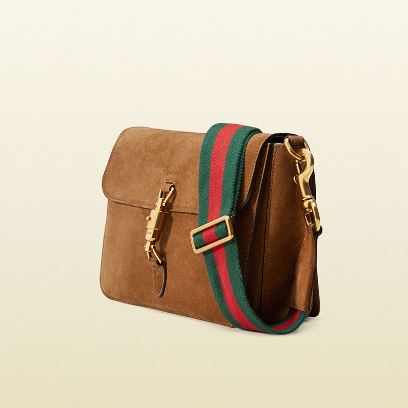 Gucci jackie soft suede shoulder bag