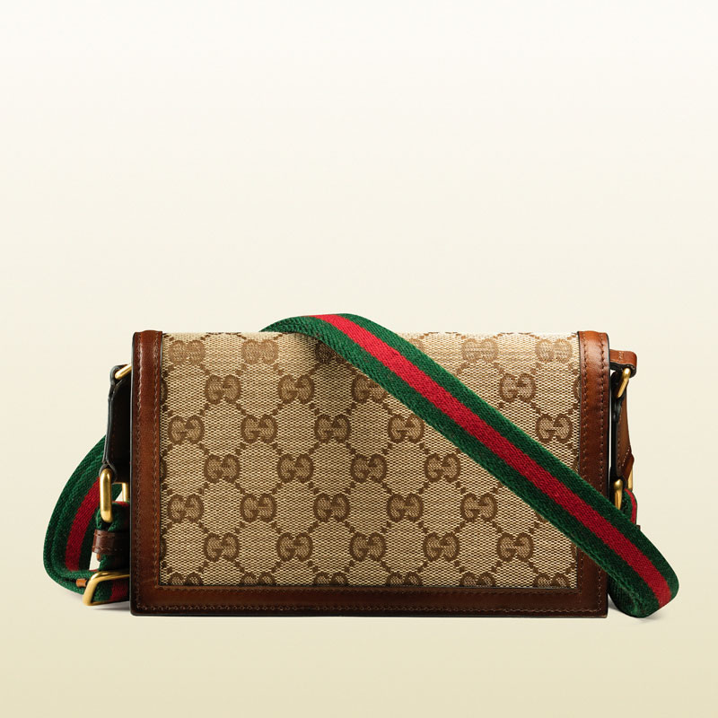 Gucci lady web original GG canvas convertible wallet