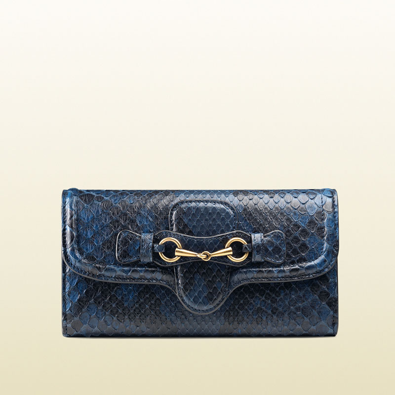 Gucci lady web python continental wallet