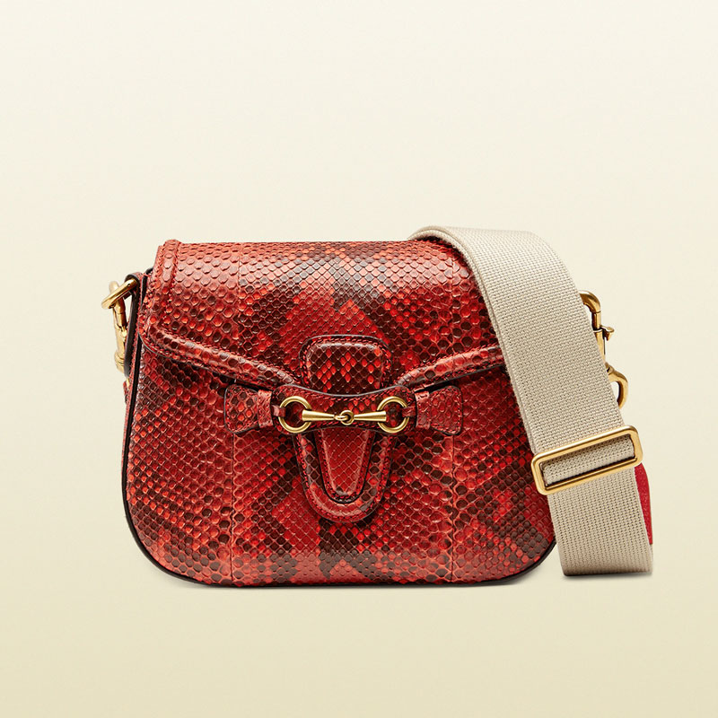 Gucci lady web python shoulder bag