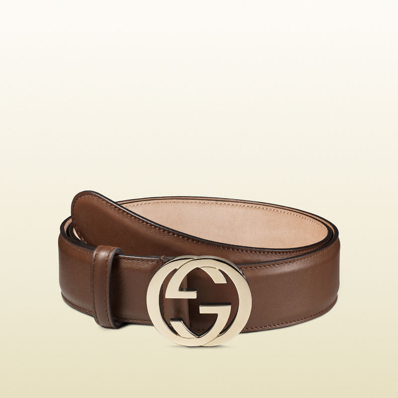 Gucci leather belt with interlocking G buckle 370543 AP00G 2548