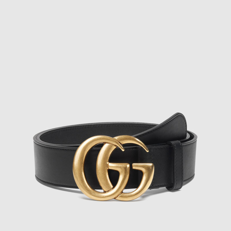 Gucci leather belt with interlocking GG buckle 397660 AP00T 1000