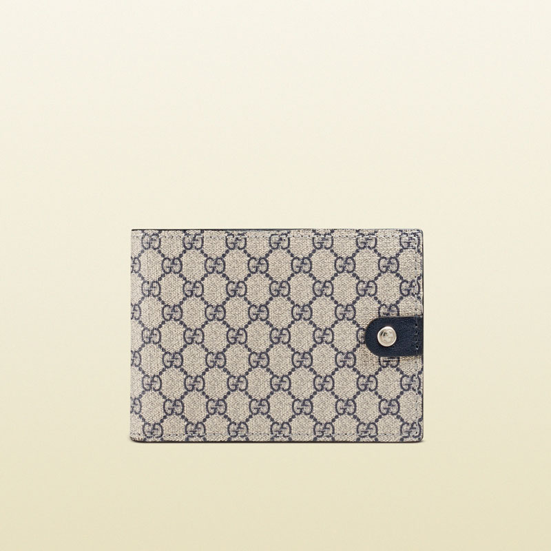 Gucci micro gg supreme canvas bi-fold wallet 281968 FX53N 4060