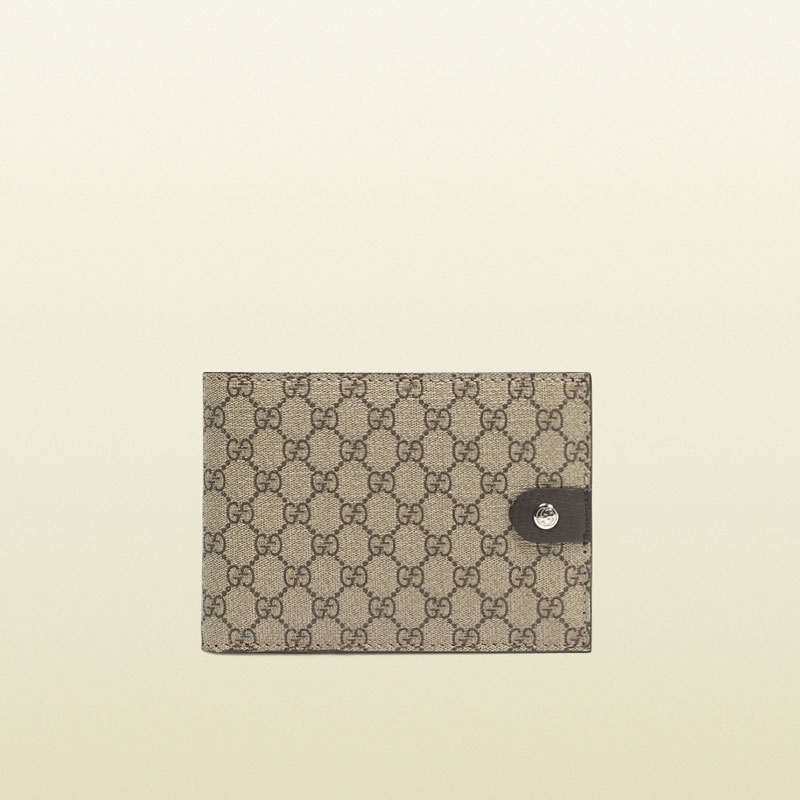 Gucci micro gg supreme canvas bi-fold wallet 281968 FX53N 9643