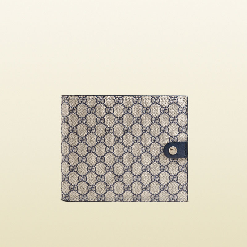 Gucci micro gg supreme canvas bi-fold wallet 365477 FX53N 4060