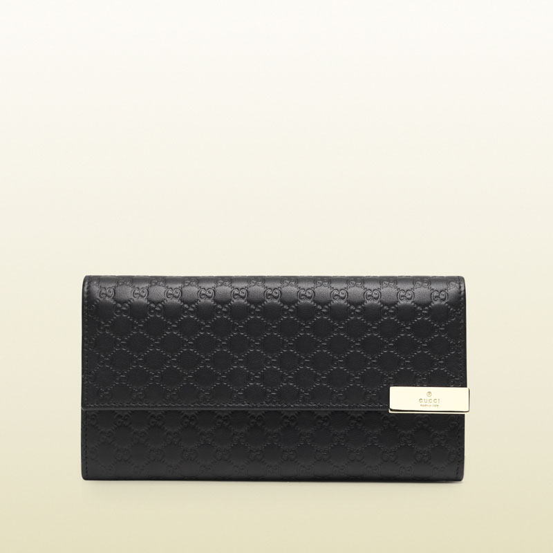 Gucci microguccissima leather continental wallet