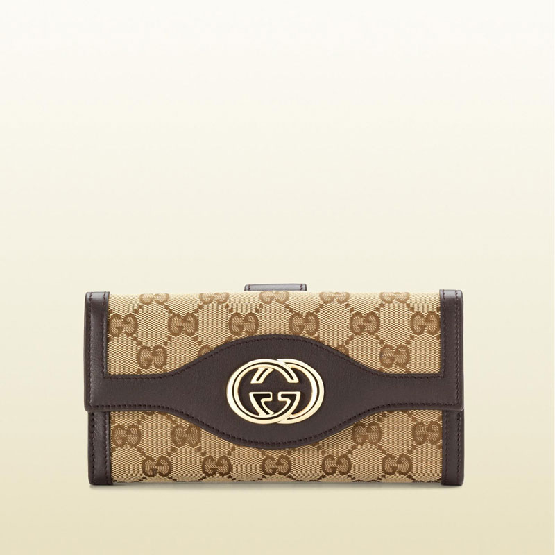 Gucci original GG continental wallet