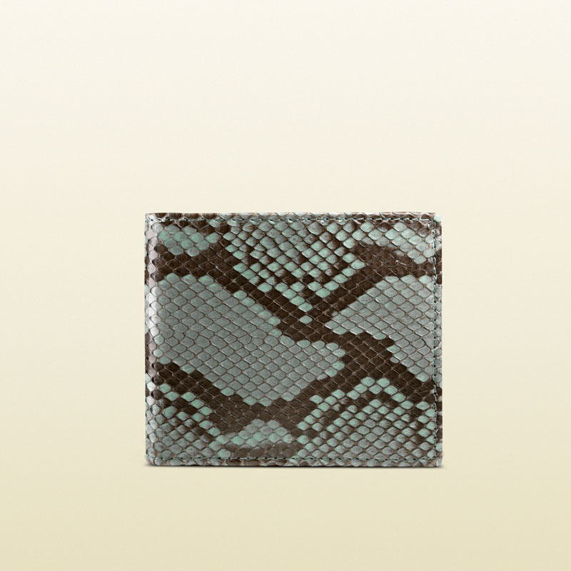 Gucci python bi-fold wallet 365475 ED17N 4718