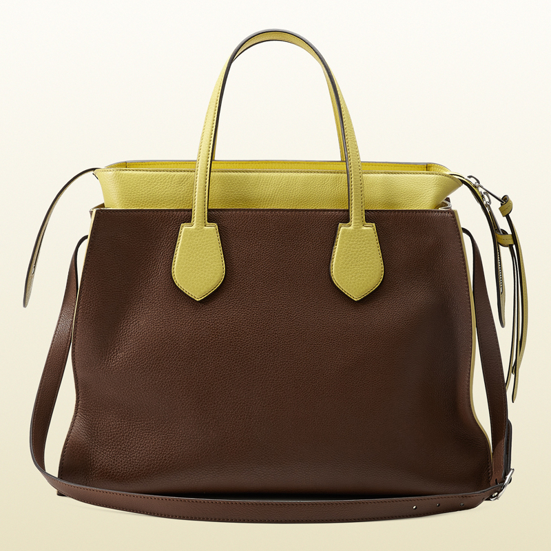 Gucci ramble leather layered tote