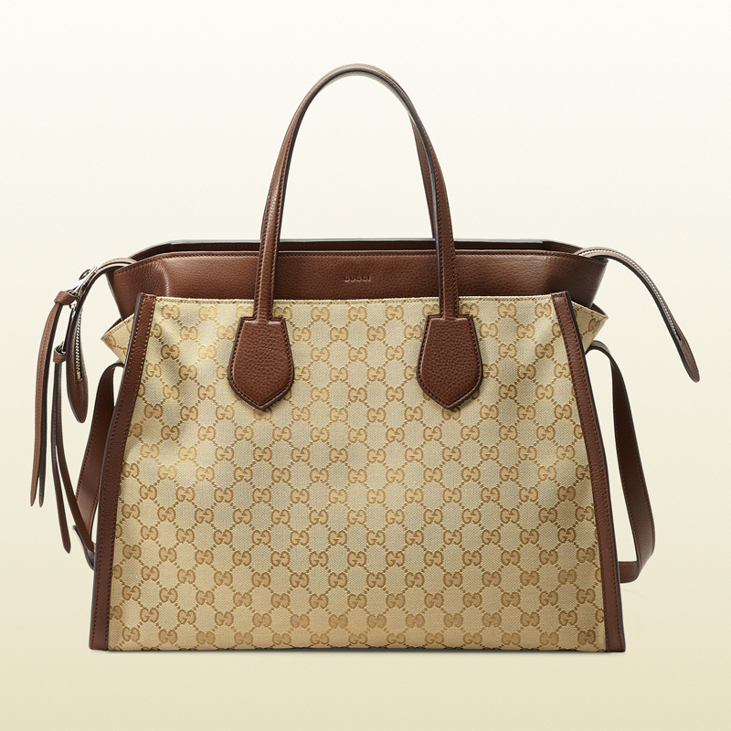 Gucci ramble original GG canvas layered tote