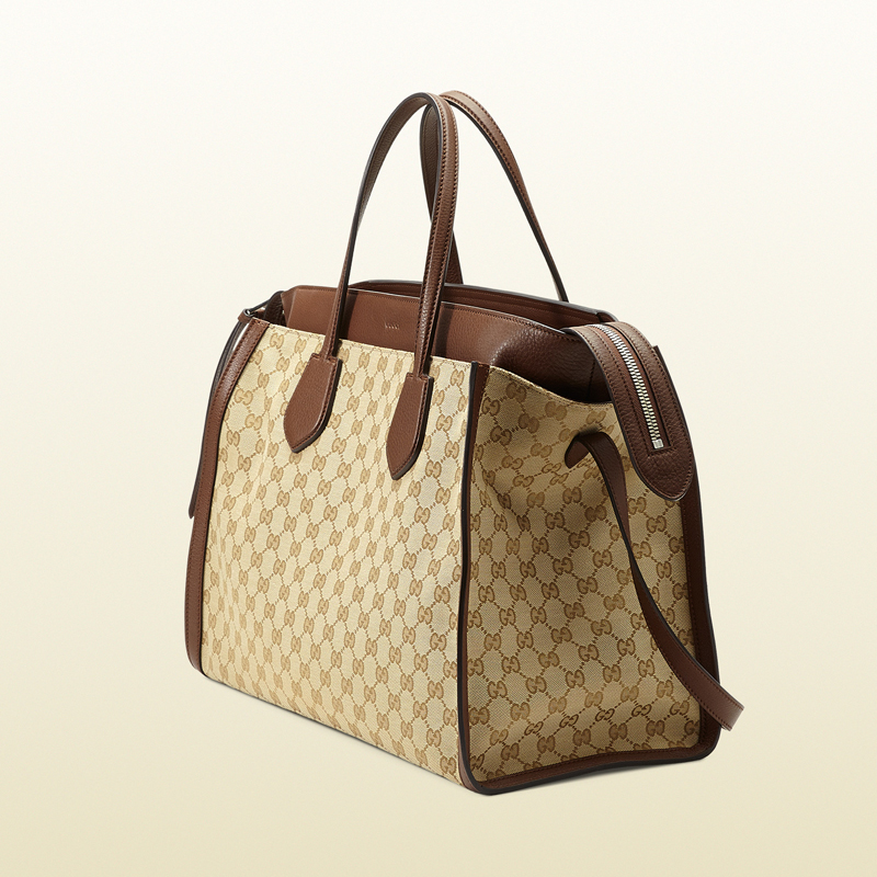 Gucci ramble original GG canvas layered tote