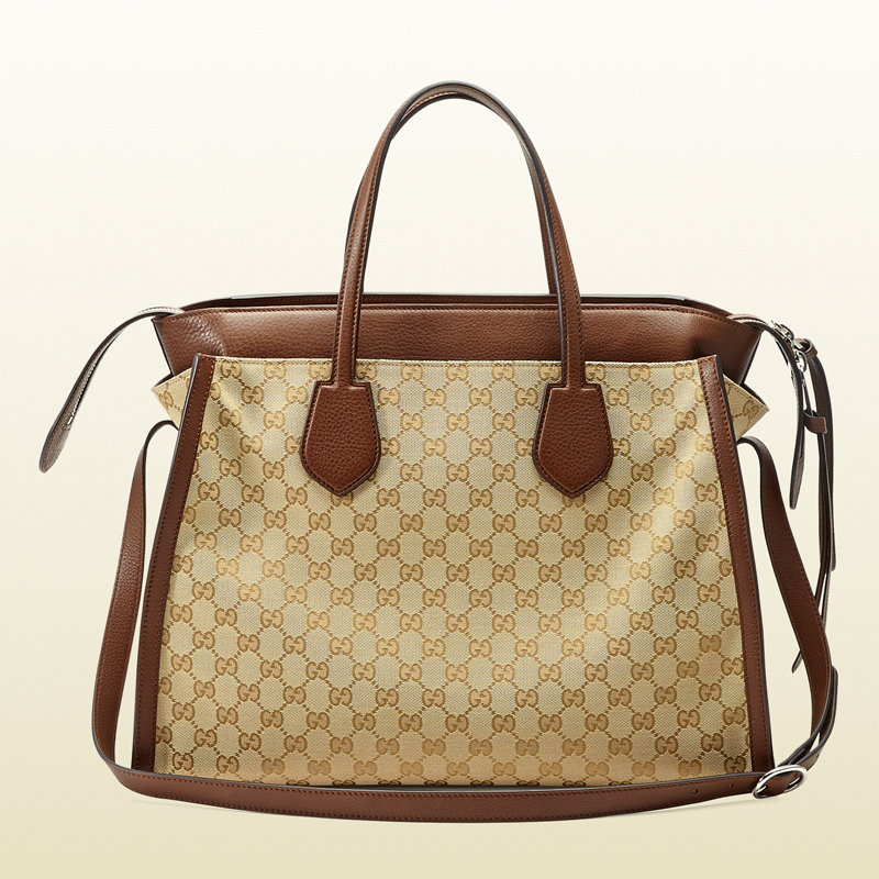 Gucci ramble original GG canvas layered tote