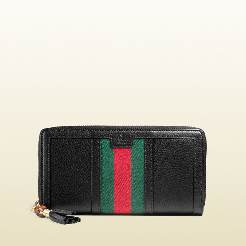 Gucci rania leather zip around wallet