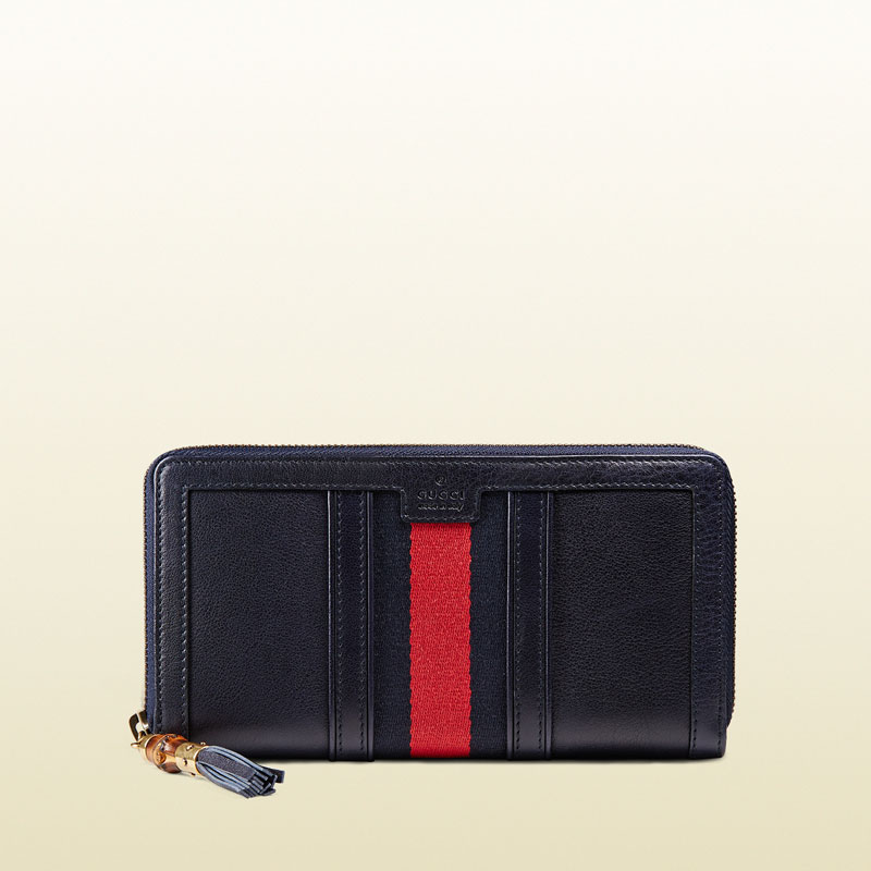 Gucci rania leather zip around wallet