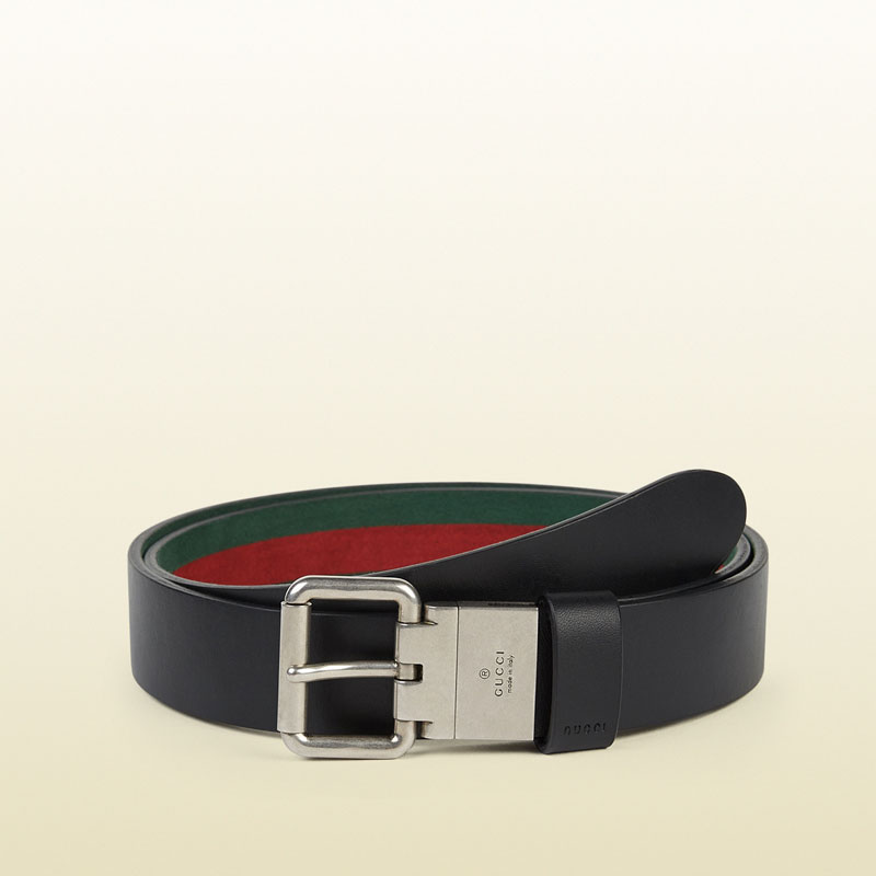 Gucci reversible leather and web belt 387035 BTT9N 1060