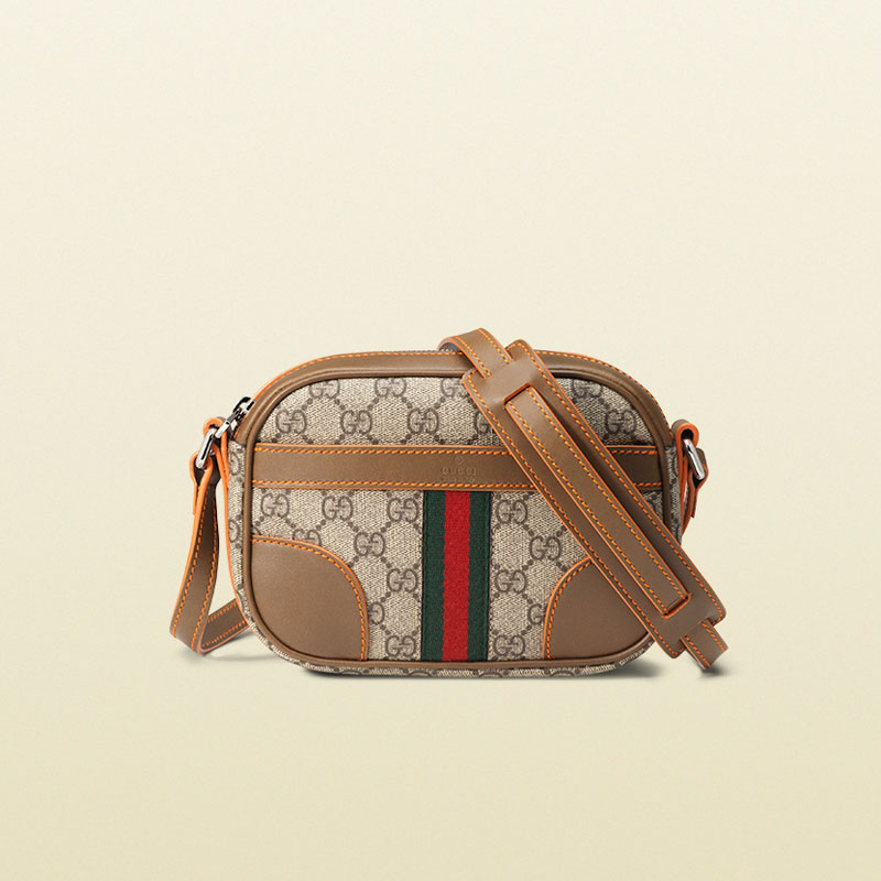 Gucci small gg supreme canvas shoulder bag