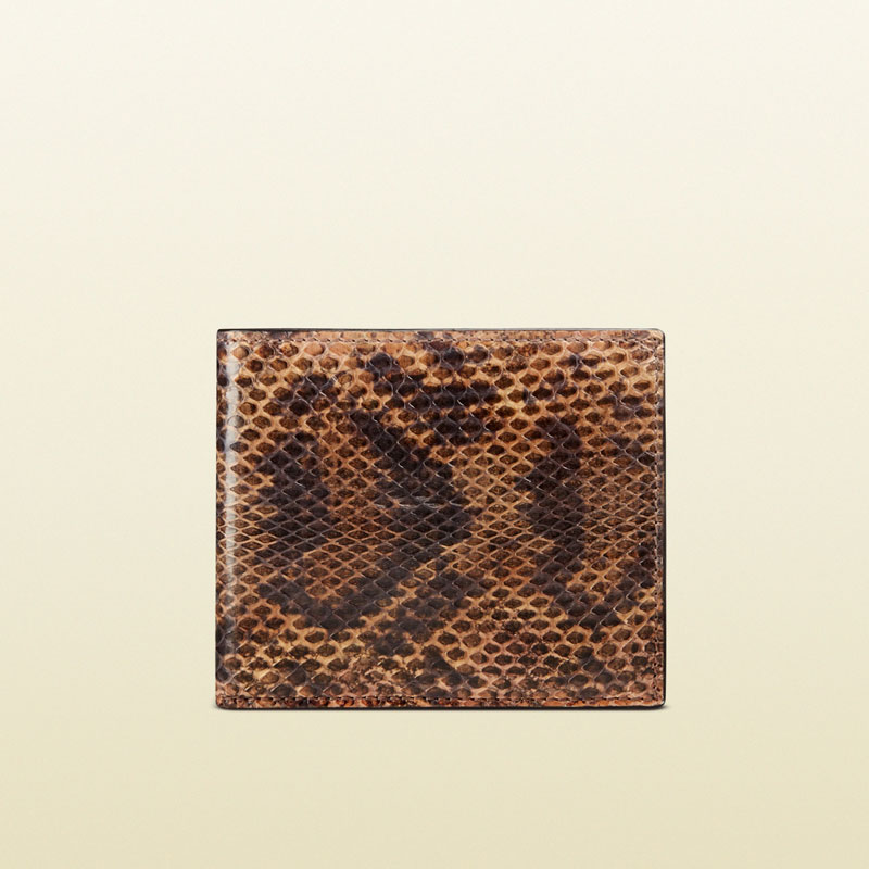 Gucci snakeskin bi-fold wallet 365475 EU91N 2569