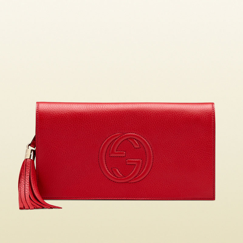 Gucci soho leather clutch