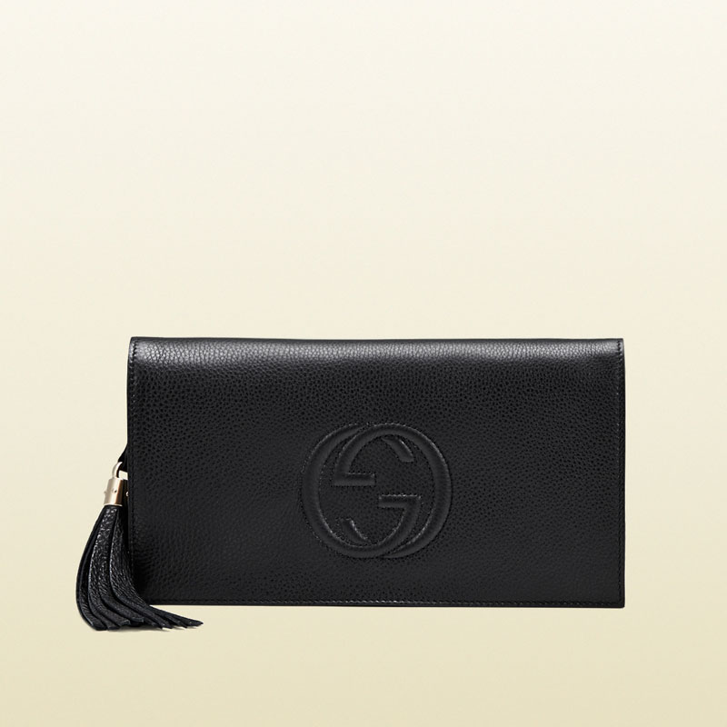 Gucci soho leather clutch