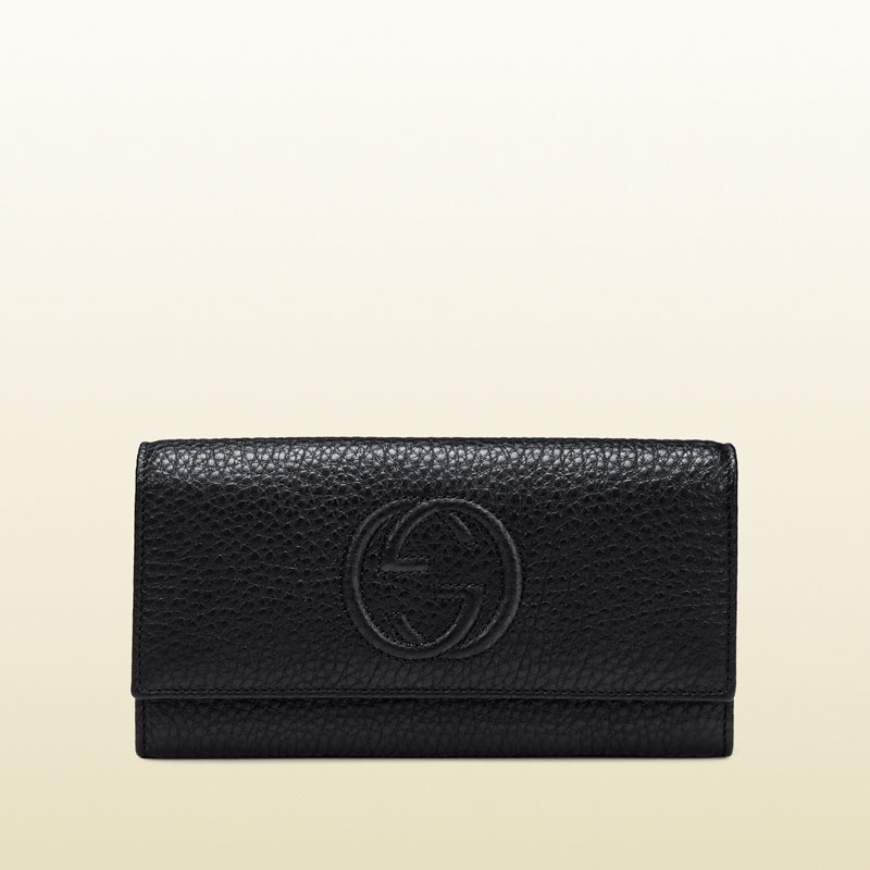 Gucci soho leather continental wallet