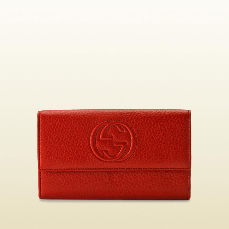 Gucci soho leather continental wallet