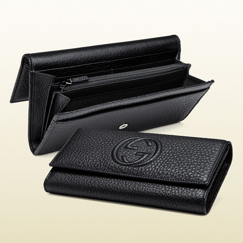 Gucci soho leather continental wallet