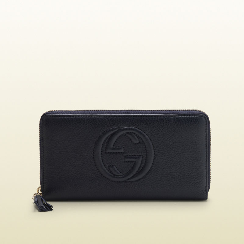 Gucci soho leather zip around wallet