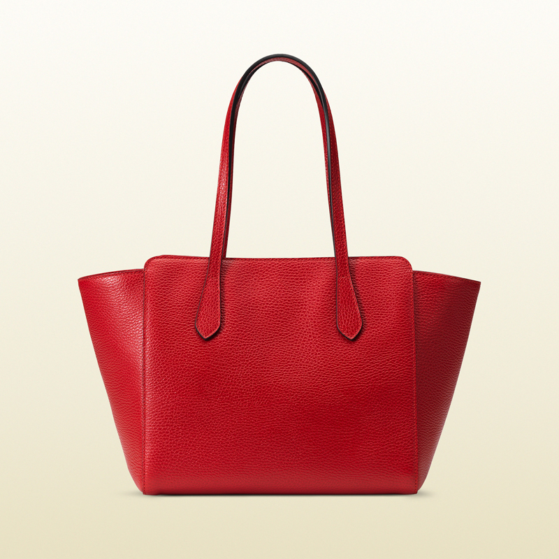 Gucci swing small leather tote