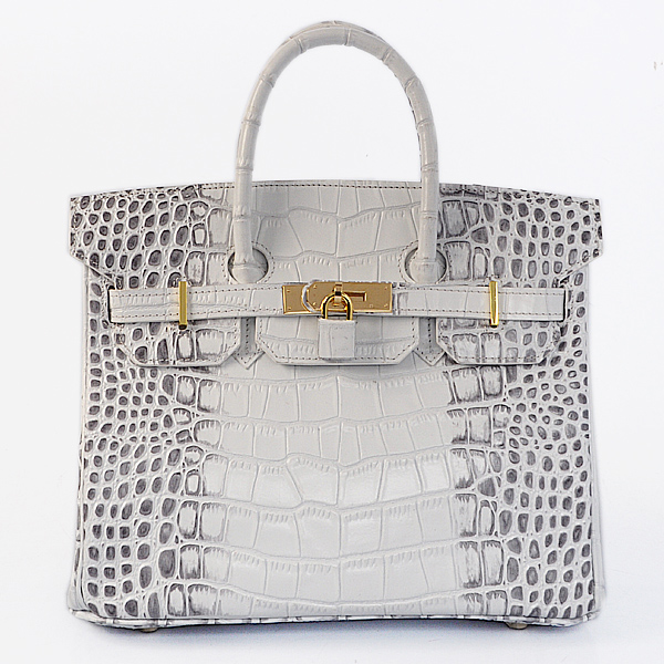 Hermes Birkin 30CM Tote Bags Crocodile Leather Gold hardware