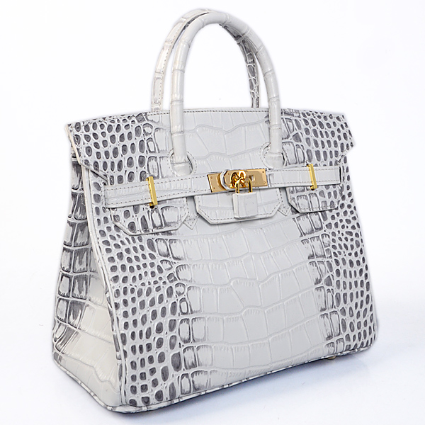 Hermes Birkin 30CM Tote Bags Crocodile Leather Gold hardware