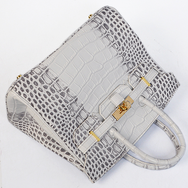 Hermes Birkin 30CM Tote Bags Crocodile Leather Gold hardware