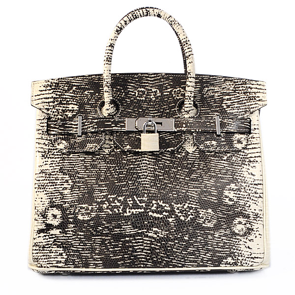 Hermes Birkin 30CM Tote Bags Lizard Leather Silver hardware