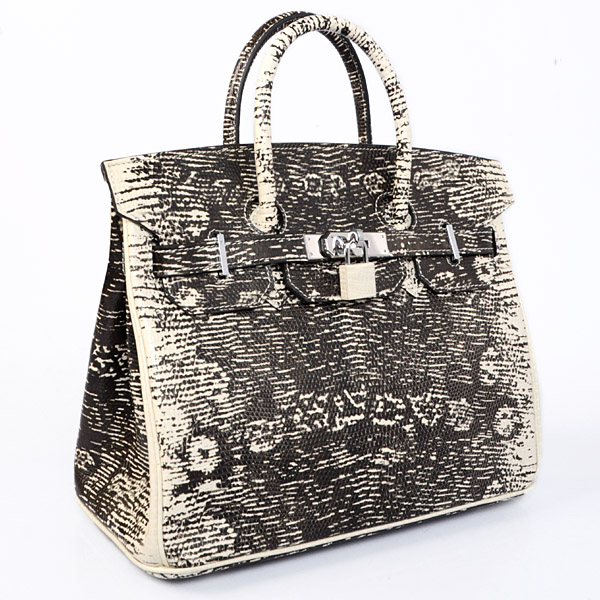 Hermes Birkin 30CM Tote Bags Lizard Leather Silver hardware