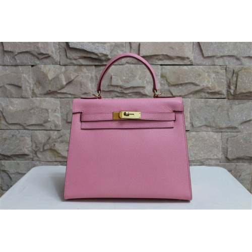 Hermes Kelly 32cm Togo Leather Bag pink with Gold hardware