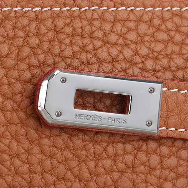 Hermes Kelly Original Clemence Leather Bi-Fold Wallet A708 Camel