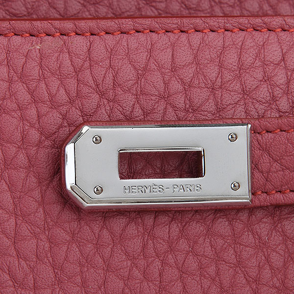 Hermes Kelly Original Clemence Leather Bi-Fold Wallet A708 Rose