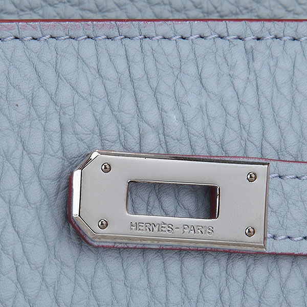 Hermes Kelly Original Clemence Leather Bi-Fold Wallet A708 Sky Blue