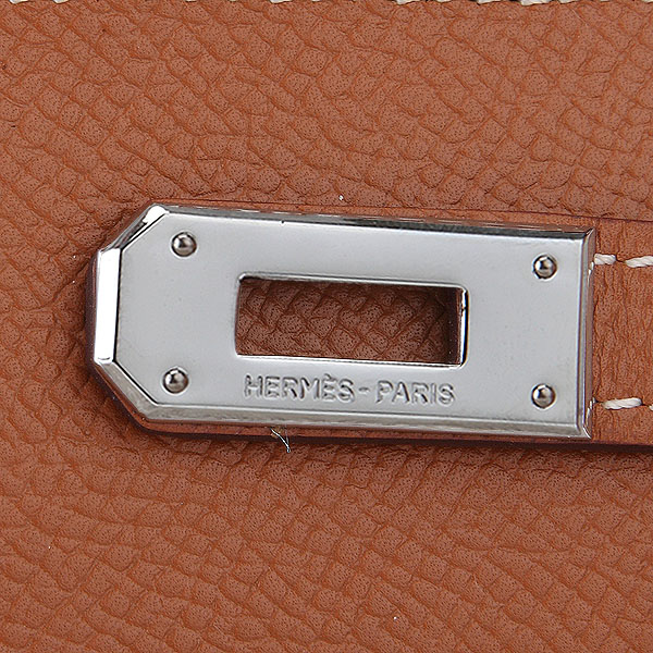 Hermes Kelly Original Saffiano Leather Bi-Fold Wallet A708 Camel