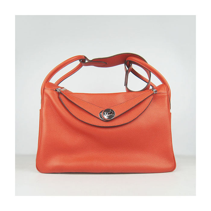 Hermes Lindy 30CM Havanne Shoulder Bag Orange