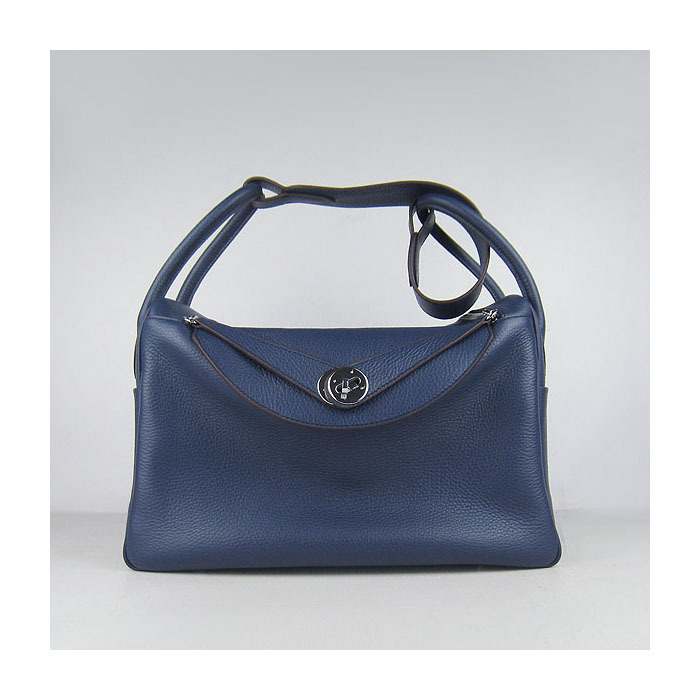 Hermes Lindy 30CM Havanne Shoulder Bag RoyalBlue