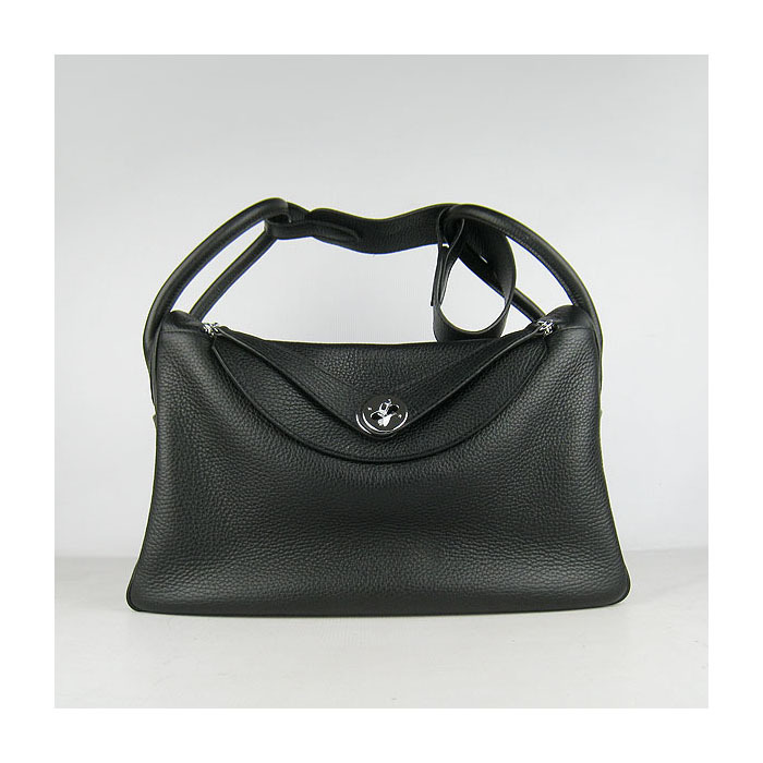 Hermes Lindy 34CM Shoulder Bag Black H1056