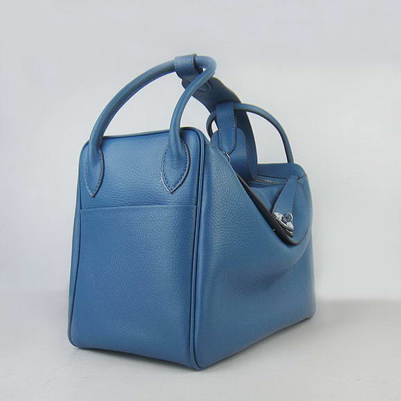 Hermes Lindy 34CM Shoulder Bag Blue H1056