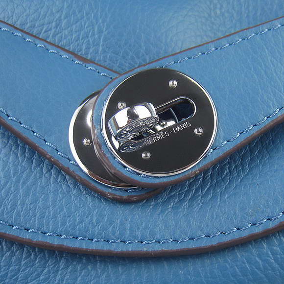 Hermes Lindy 34CM Shoulder Bag Blue H1056