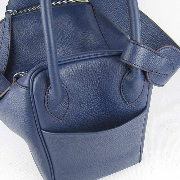 Hermes Lindy 34CM Shoulder Bag Dark Blue H1056