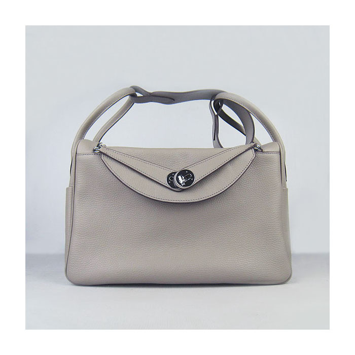 Hermes Lindy 34CM Shoulder Bag Gray H1056