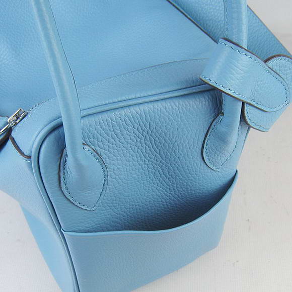 Hermes Lindy 34CM Shoulder Bag Light blue H1056