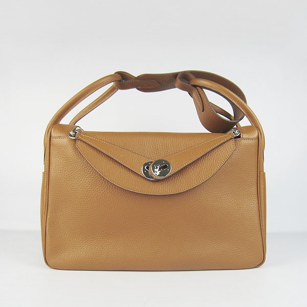 Hermes Lindy 34CM Shoulder Bag Light brown H1056