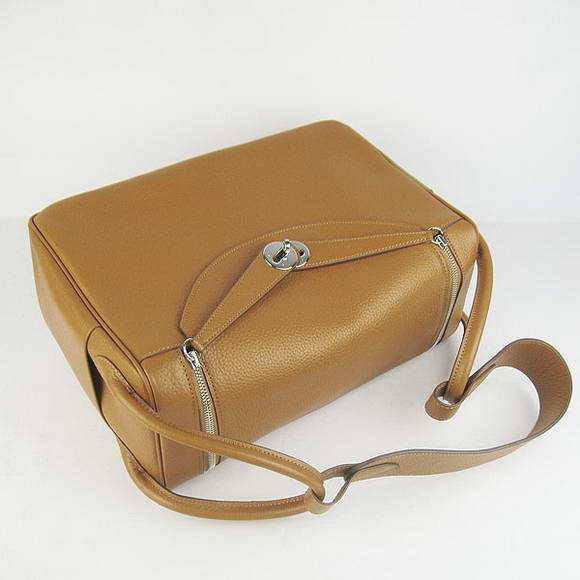 Hermes Lindy 34CM Shoulder Bag Light brown H1056