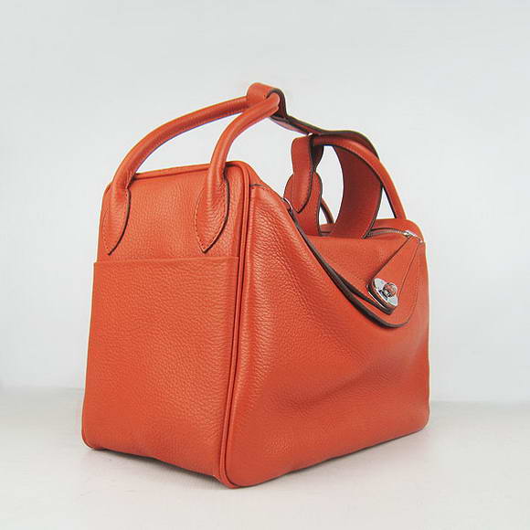 Hermes Lindy 34CM Shoulder Bag togo leather Orange H1056